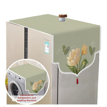 Σετ καλυμμάτων σκόνης οικιακών συσκευών — πολυεστερική ίνα, μοντέρνο μινιμαλιστικό στυλ, κατάλληλο για ψυγείο, πλυντήριο ρούχων και φούρνο μικροκυμάτων