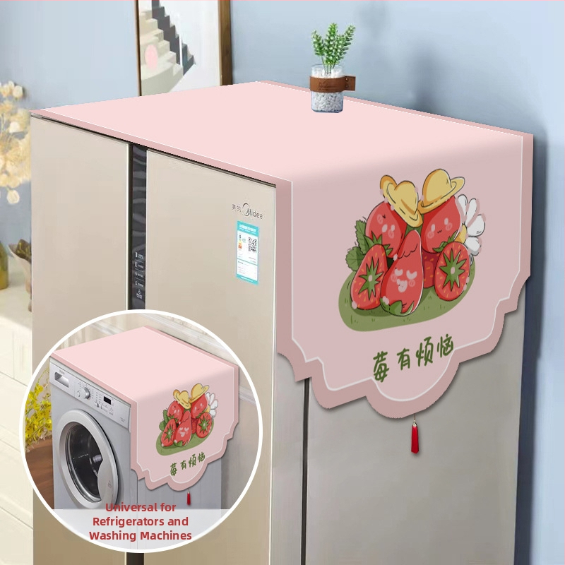 Set universal de protecție împotriva prafului pentru electrocasnice — fibre de poliester, stil modern minimalist, pentru frigider, mașină de spălat și cuptor cu microunde