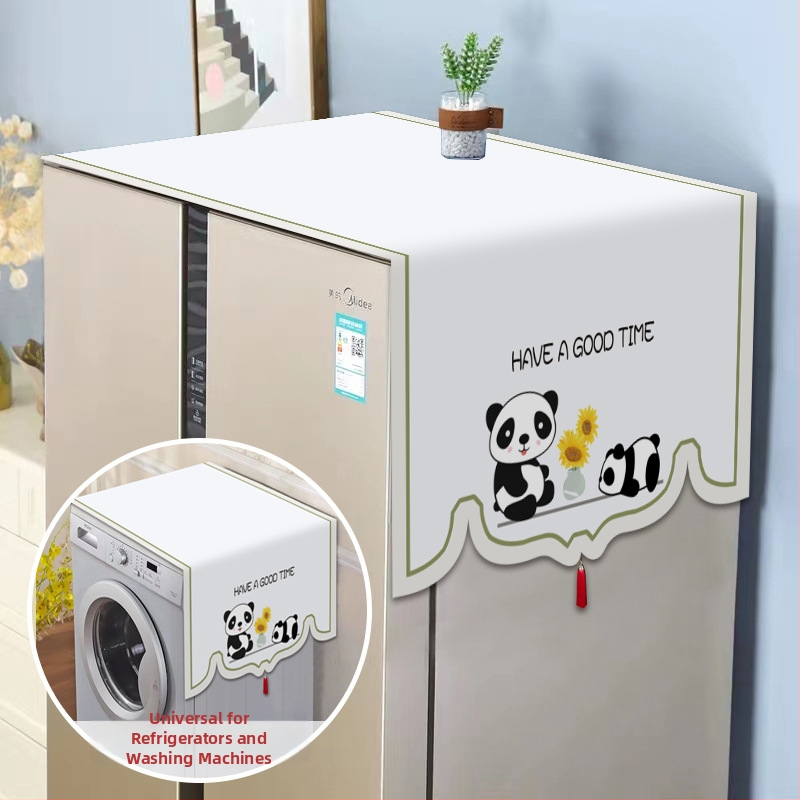 Set universal de protecție împotriva prafului pentru electrocasnice — fibre de poliester, stil modern minimalist, pentru frigider, mașină de spălat și cuptor cu microunde