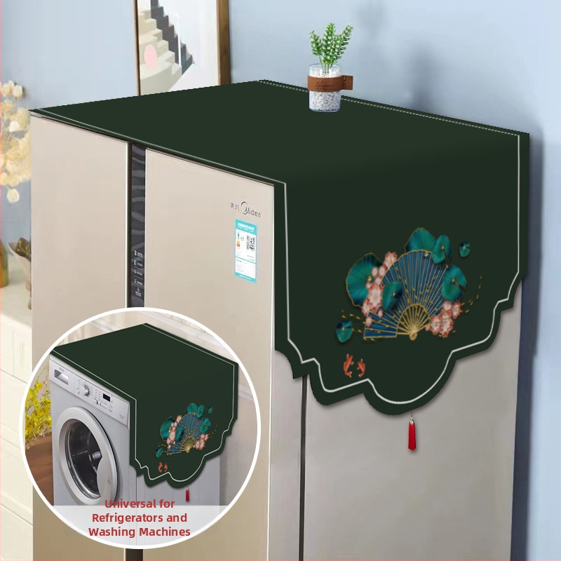 Set universal de protecție împotriva prafului pentru electrocasnice — fibre de poliester, stil modern minimalist, pentru frigider, mașină de spălat și cuptor cu microunde