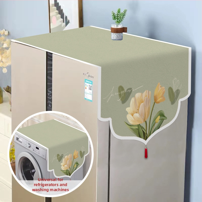 Set universal de protecție împotriva prafului pentru electrocasnice — fibre de poliester, stil modern minimalist, pentru frigider, mașină de spălat și cuptor cu microunde