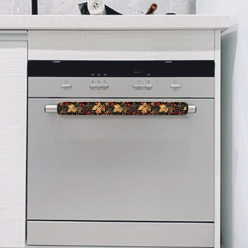 FORU Mănuși pentru mânere de uși, imprimeu cu frunză de arțar, poliester, set de două bucăți, personalizabil