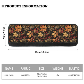 FORU Γάντια για λαβές πόρτας με εκτύπωση φύλλου σφενδάμου, πολυεστέρας, σετ δύο τεμαχίων, προσαρμοσόμενο