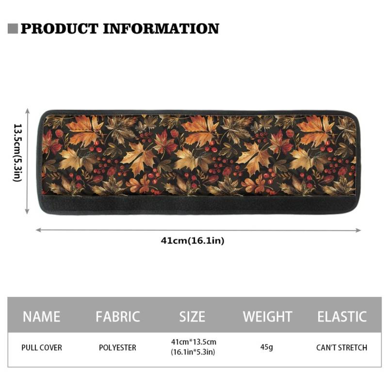 FORU Mănuși pentru mânere de uși, imprimeu cu frunză de arțar, poliester, set de două bucăți, personalizabil