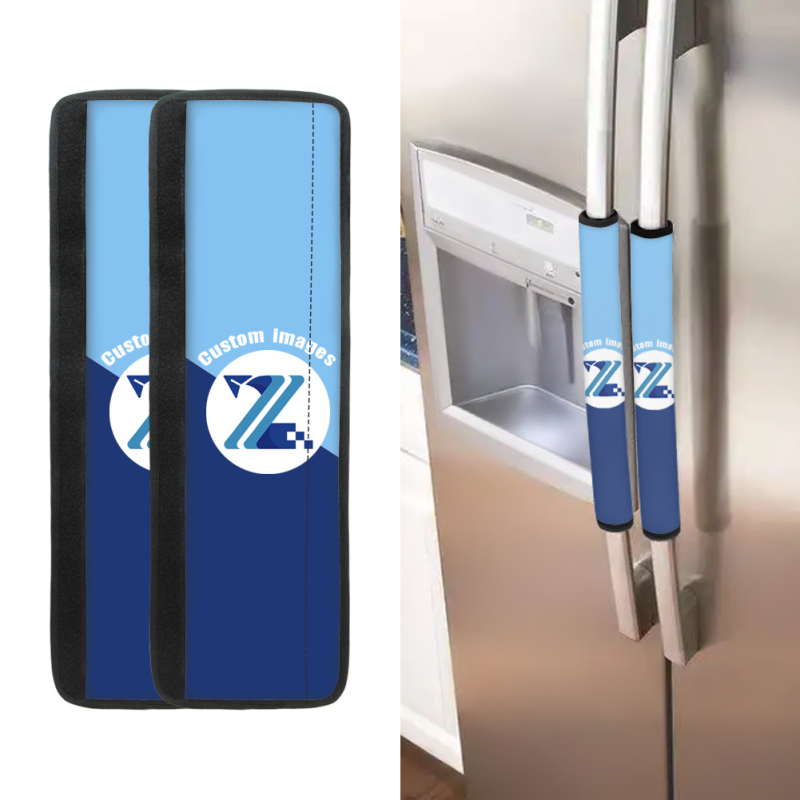 FORU Mănuși pentru mânere de uși, imprimeu cu frunză de arțar, poliester, set de două bucăți, personalizabil