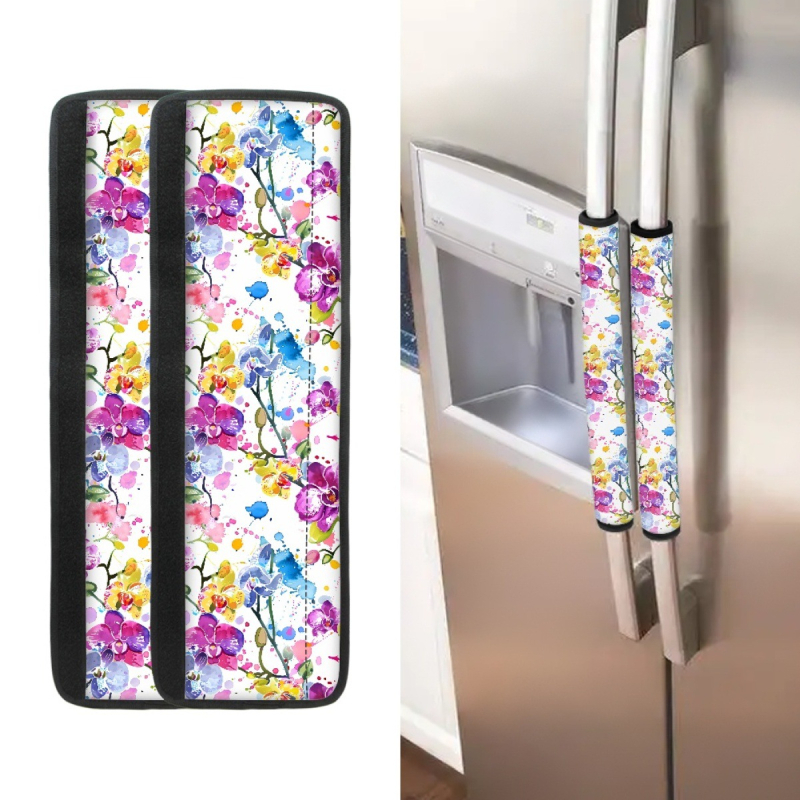 FORU Mănuși pentru mânere de uși, imprimeu cu frunză de arțar, poliester, set de două bucăți, personalizabil