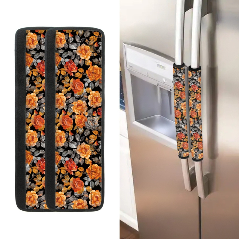 FORU Mănuși pentru mânere de uși, imprimeu cu frunză de arțar, poliester, set de două bucăți, personalizabil