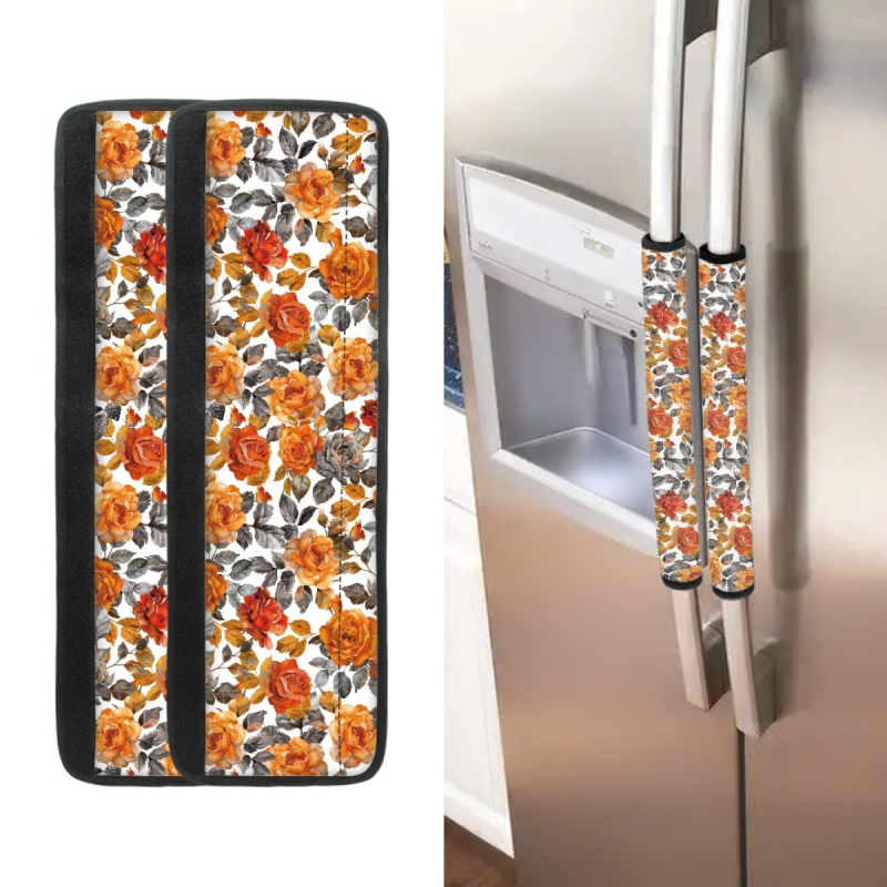 FORU Mănuși pentru mânere de uși, imprimeu cu frunză de arțar, poliester, set de două bucăți, personalizabil