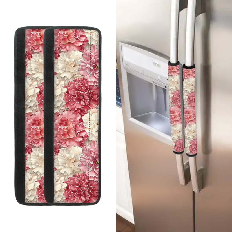 FORU Mănuși pentru mânere de uși, imprimeu cu frunză de arțar, poliester, set de două bucăți, personalizabil