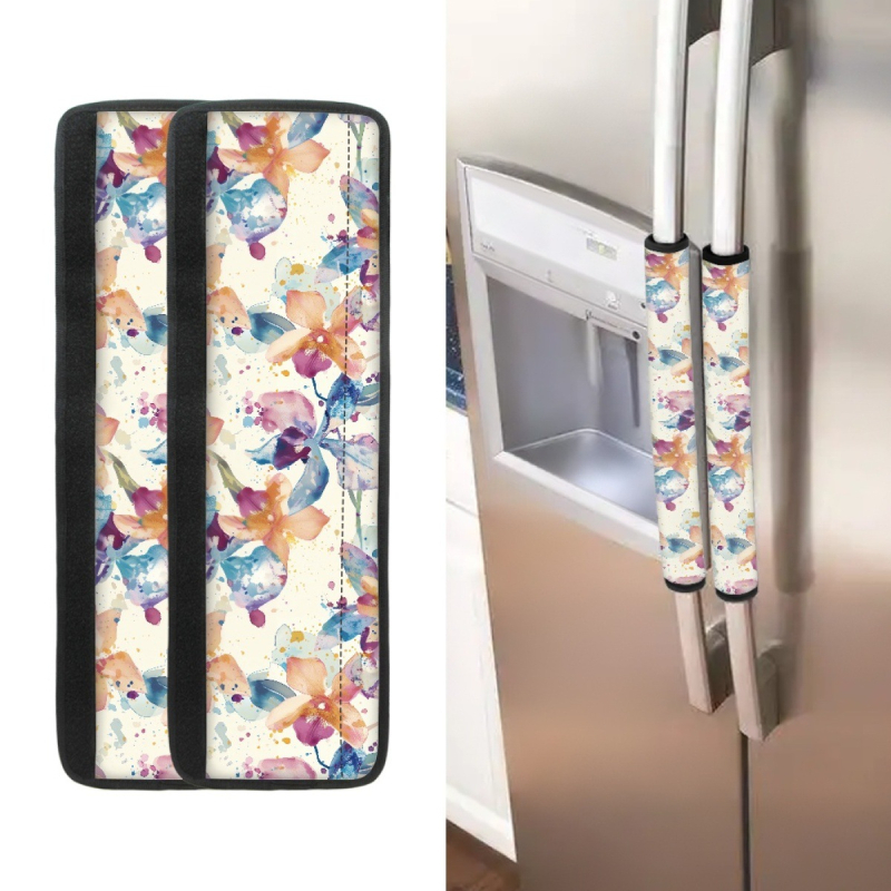 FORU Mănuși pentru mânere de uși, imprimeu cu frunză de arțar, poliester, set de două bucăți, personalizabil