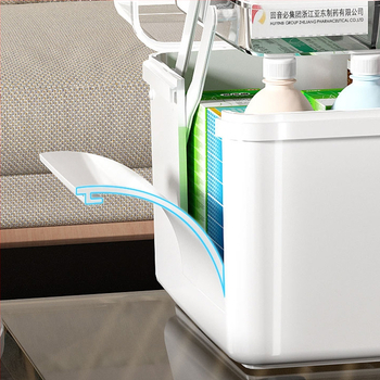 Fengzhe Κουτί φαρμάκων, τριών επιπέδων φορητό πλαστικό αποθηκευτικό, μεγάλης χωρητικότητας