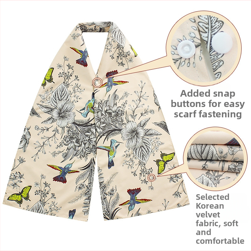 Детски лигавник за слюнки - водоустойчив, антизамърсяващ, полиестер, флорална щампа, за деца над 8 години, марка Super Fanshengya