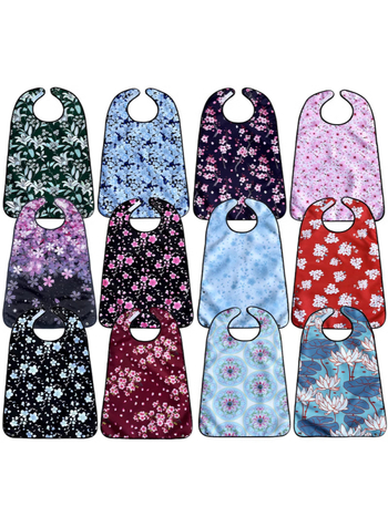 Bib pentru copii, design dublu-strat imprimat, impermeabil și rezistent la murdărire, din poliester.