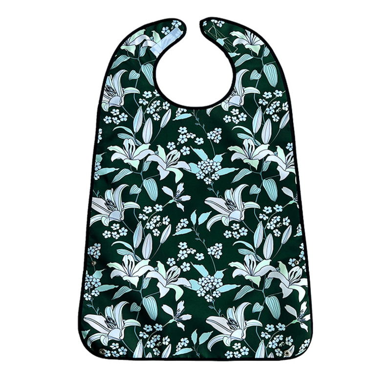 Bib pentru copii, design dublu-strat imprimat, impermeabil și rezistent la murdărire, din poliester.