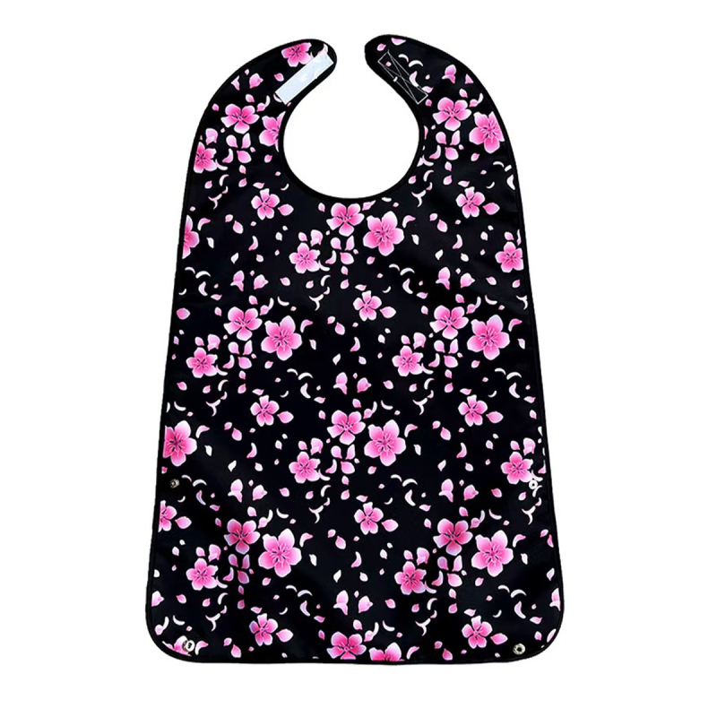 Bib pentru copii, design dublu-strat imprimat, impermeabil și rezistent la murdărire, din poliester.