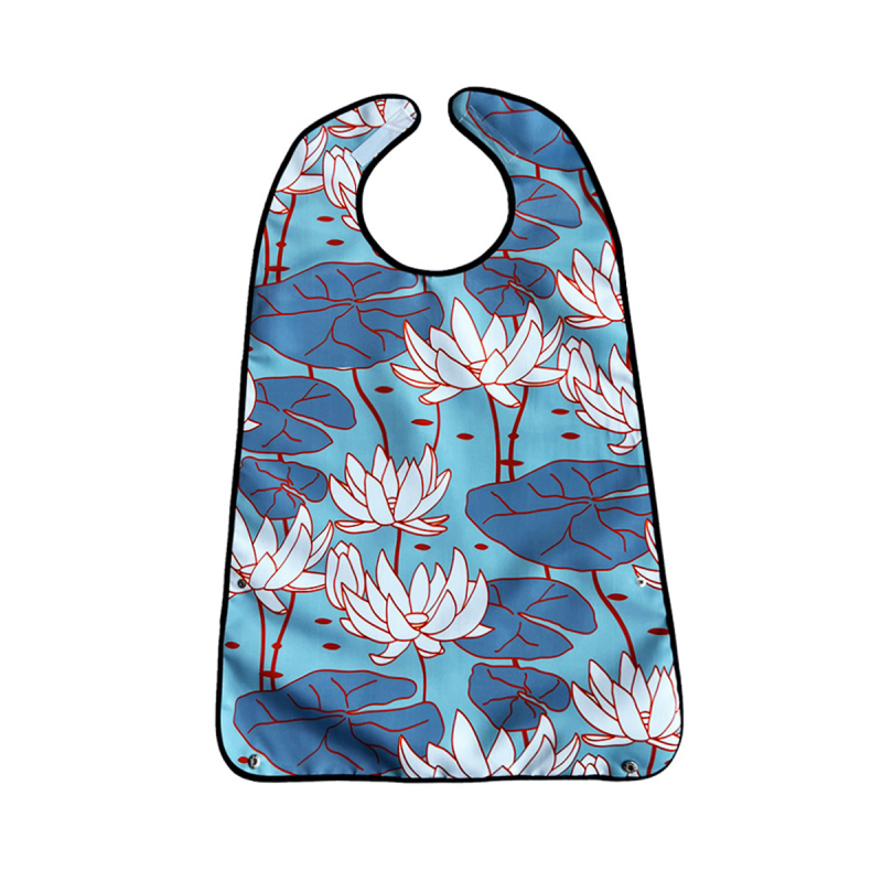 Bib pentru copii, design dublu-strat imprimat, impermeabil și rezistent la murdărire, din poliester.