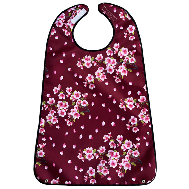 Bib pentru copii, design dublu-strat imprimat, impermeabil și rezistent la murdărire, din poliester.