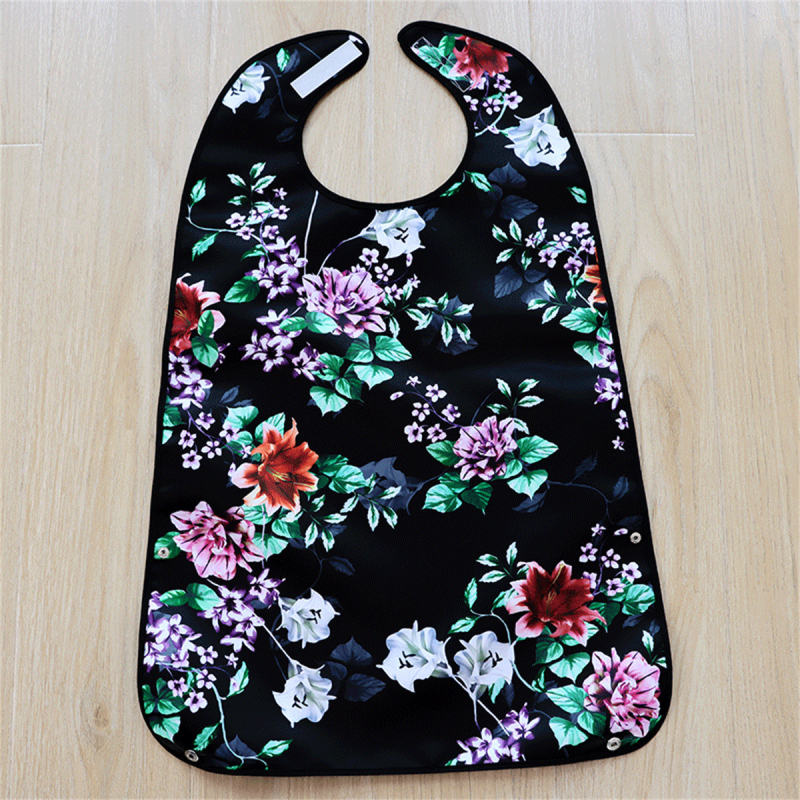 Bib pentru copii, design dublu-strat imprimat, impermeabil și rezistent la murdărire, din poliester.