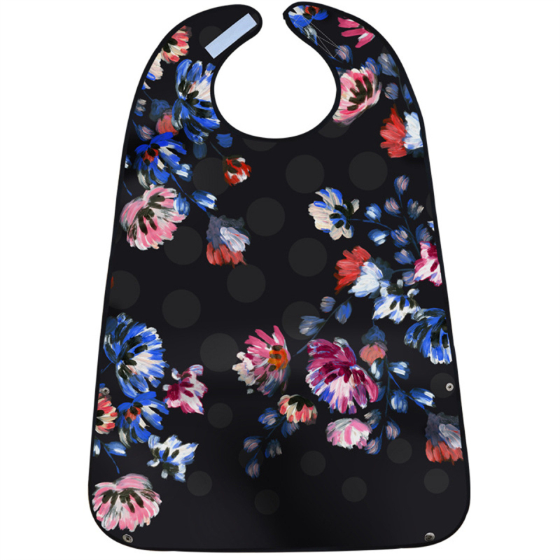 Bib pentru copii, design dublu-strat imprimat, impermeabil și rezistent la murdărire, din poliester.