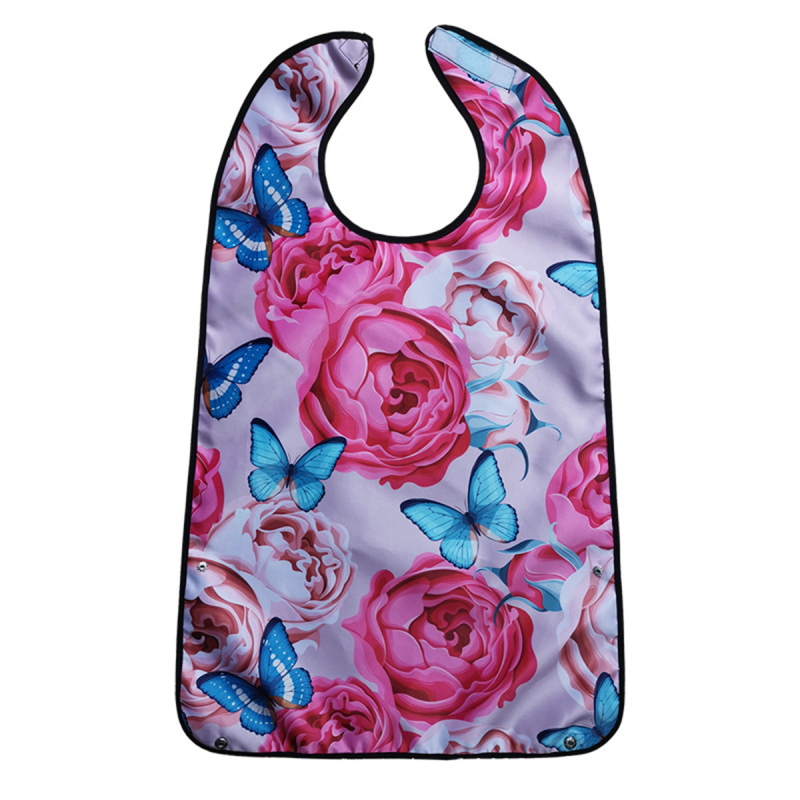 Bib pentru copii, design dublu-strat imprimat, impermeabil și rezistent la murdărire, din poliester.