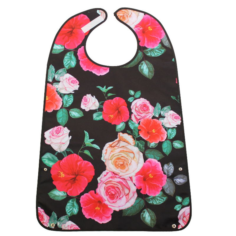 Bib pentru copii, design dublu-strat imprimat, impermeabil și rezistent la murdărire, din poliester.