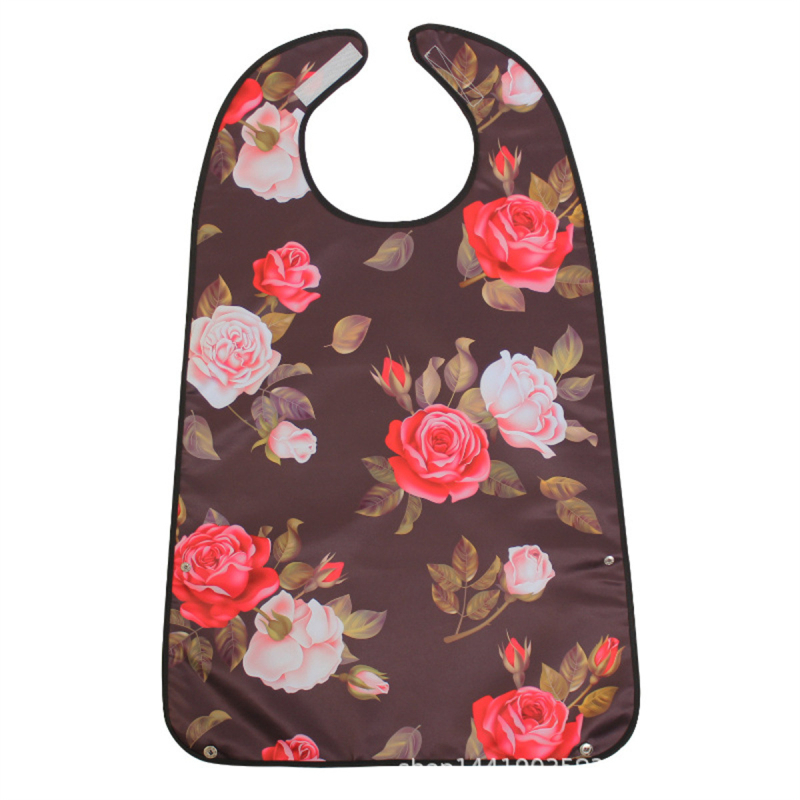 Bib pentru copii, design dublu-strat imprimat, impermeabil și rezistent la murdărire, din poliester.