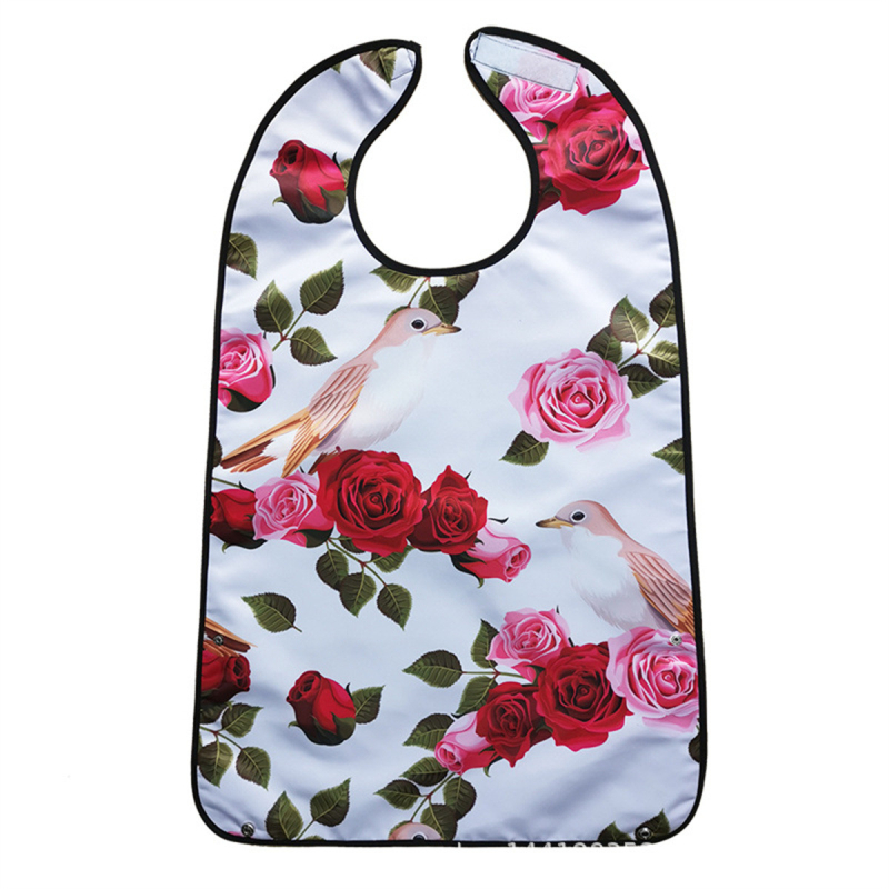 Bib pentru copii, design dublu-strat imprimat, impermeabil și rezistent la murdărire, din poliester.