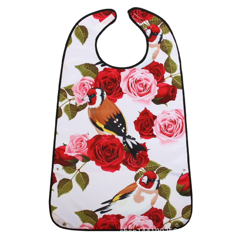 Bib pentru copii, design dublu-strat imprimat, impermeabil și rezistent la murdărire, din poliester.
