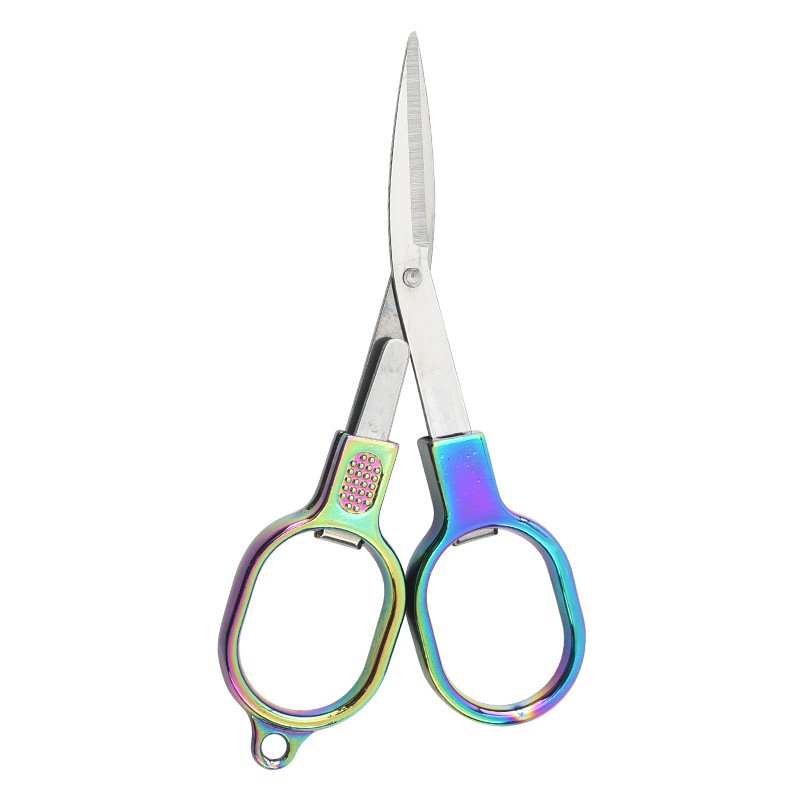 Foarfecă pliabilă cu strat titan, pentru pescuit, pentru fire de pescuit, grosime 1.0