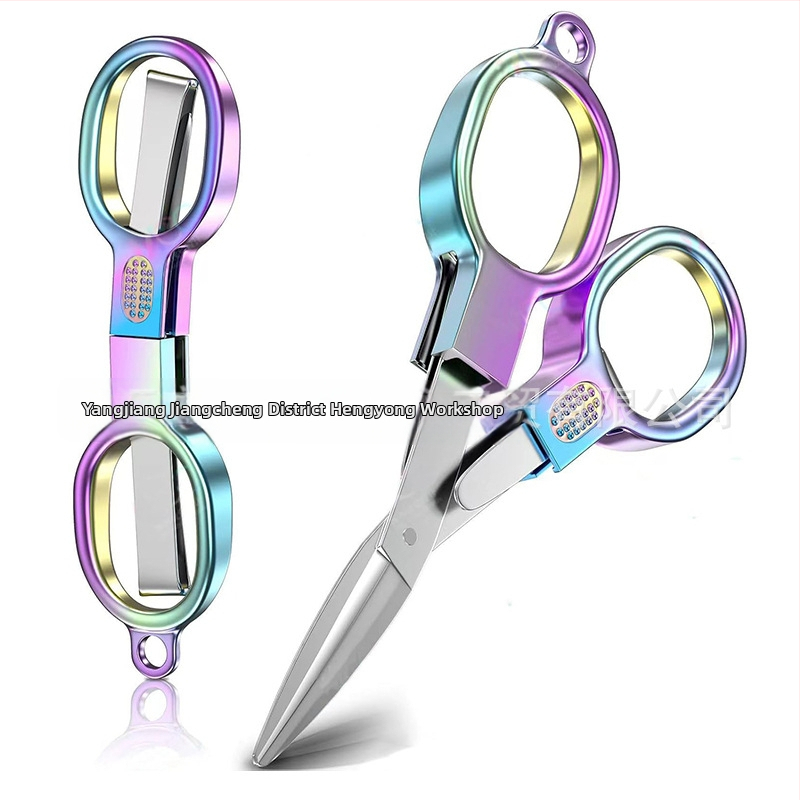 Foarfecă pliabilă cu strat titan, pentru pescuit, pentru fire de pescuit, grosime 1.0