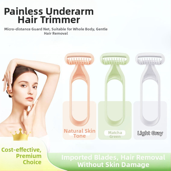 Uzacu griešanas nazis, manuālais skūšanas rīks ar importētu asmeni, korpuss no ABS un nerūsējošā tērauda