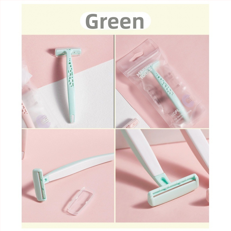 Uzacu griešanas nazis, manuālais skūšanas rīks ar importētu asmeni, korpuss no ABS un nerūsējošā tērauda