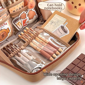 Θήκη μολυβιών Unpretentious, υφαντό υλικό, για όλους, κορεατικό στυλ (Μάρκα: Unpretentious; Υλικό: υφαντό; Φύλο: για όλους; Στυλ: κορεατικό)