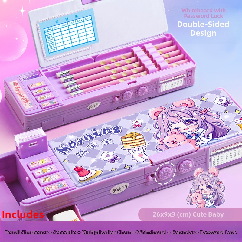 Penar pentru creioane F863, plastic, aproximativ 550 g, autorizare IP: animație joc (IP nume: Y·TIN), personalizare și imprimare a logo-ului disponibile