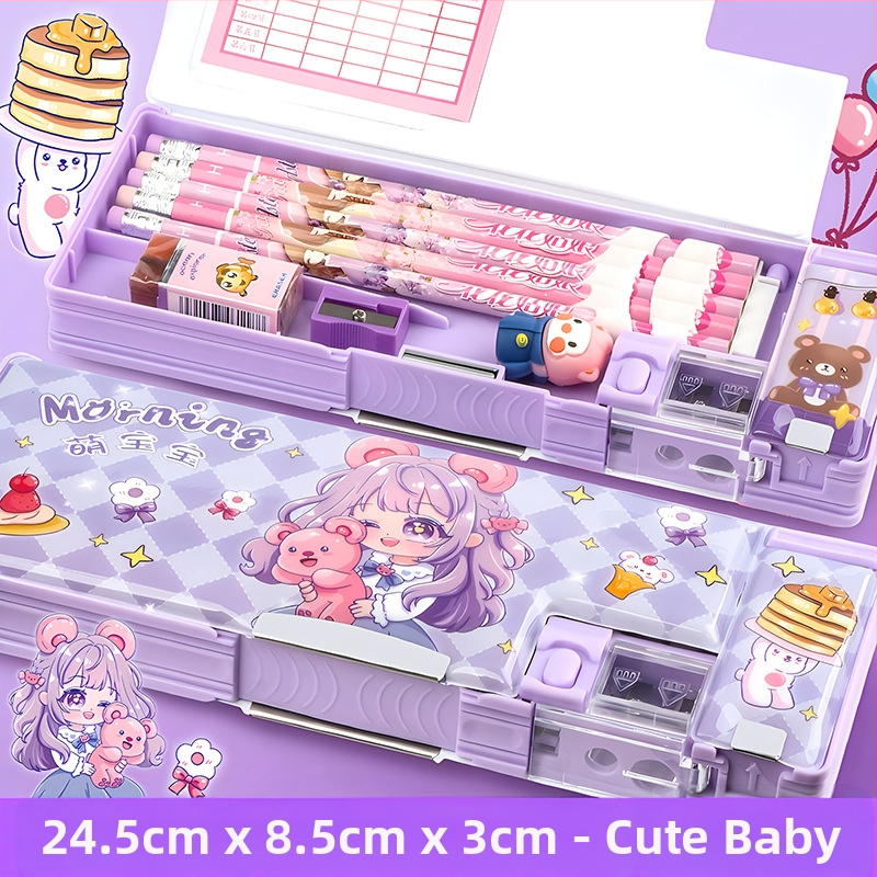 Penar pentru creioane F863, plastic, aproximativ 550 g, autorizare IP: animație joc (IP nume: Y·TIN), personalizare și imprimare a logo-ului disponibile