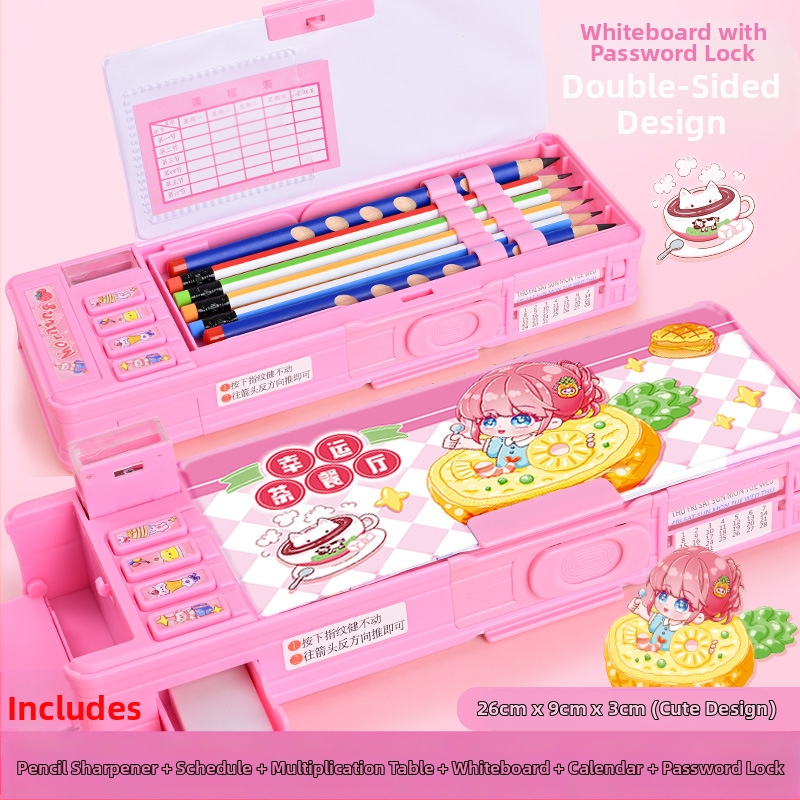 Penar pentru creioane F863, plastic, aproximativ 550 g, autorizare IP: animație joc (IP nume: Y·TIN), personalizare și imprimare a logo-ului disponibile