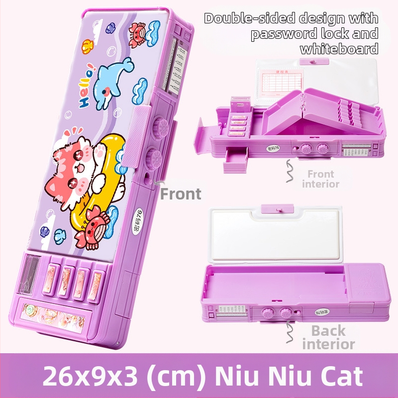 Penar pentru creioane F863, plastic, aproximativ 550 g, autorizare IP: animație joc (IP nume: Y·TIN), personalizare și imprimare a logo-ului disponibile