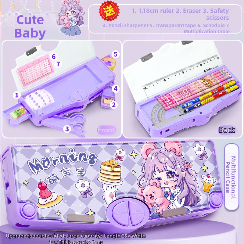 Penar pentru creioane F863, plastic, aproximativ 550 g, autorizare IP: animație joc (IP nume: Y·TIN), personalizare și imprimare a logo-ului disponibile