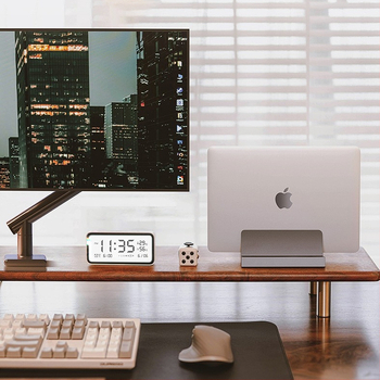 Στήριγμα κάθετης τοποθέτησης για φορητό υπολογιστή, κράμα αλουμινίου, 546 γρ, συμβατό με τους περισσότερους φορητούς, επιτραπέζιος τύπος