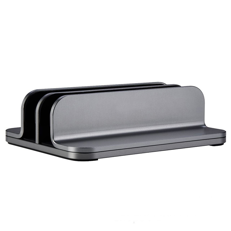 Suport vertical pentru laptop, aliaj de aluminiu, 546 g, potrivit pentru majoritatea notebook-urilor, tip masă