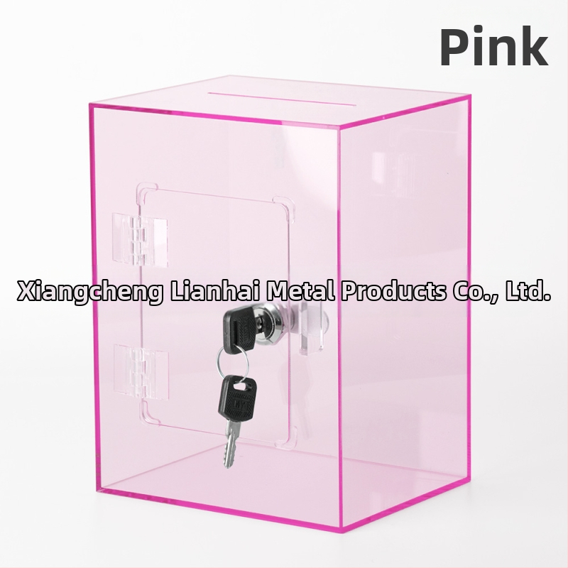 Prozirni akrilni štednjak s ključem, kuboidnog oblika i prilagodljivim logotipom