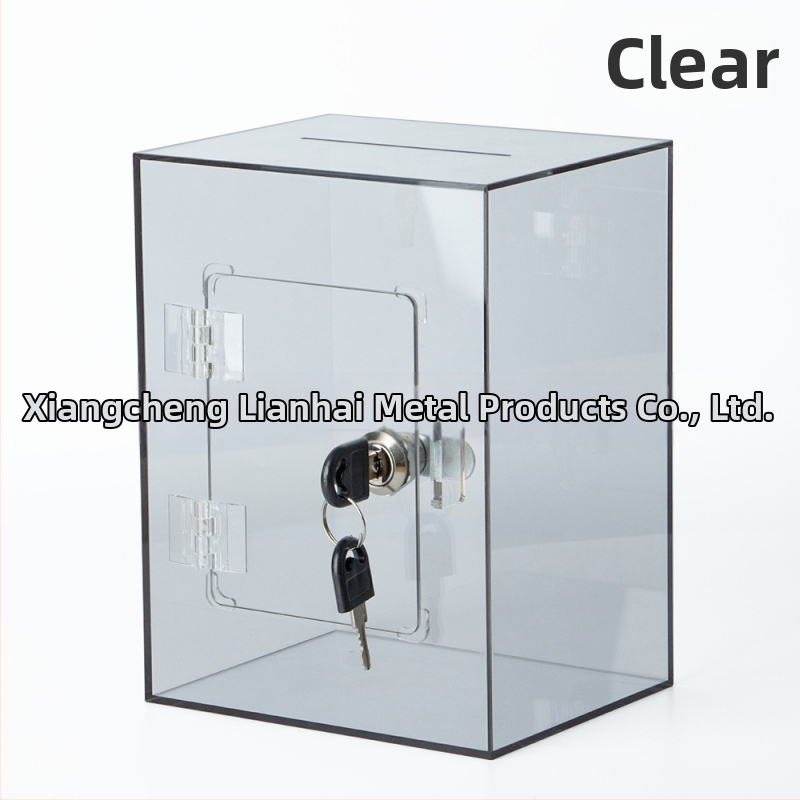Prozirni akrilni štednjak s ključem, kuboidnog oblika i prilagodljivim logotipom