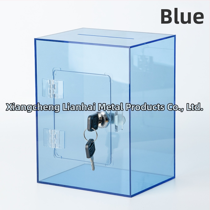 Prozirni akrilni štednjak s ključem, kuboidnog oblika i prilagodljivim logotipom