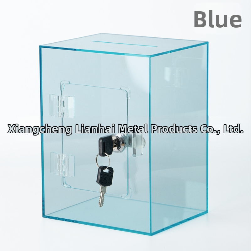 Prozirni akrilni štednjak s ključem, kuboidnog oblika i prilagodljivim logotipom