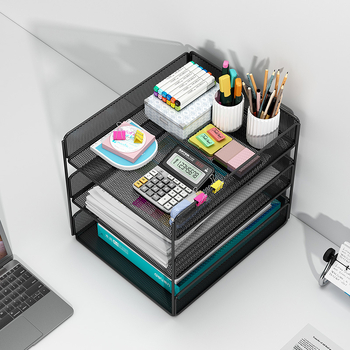 Μεταλλικός οργανωτής αρχείων γραφείου με κλιπ πολλαπλών σελίδων, μοντέλο 12, προσαρμόσιμο