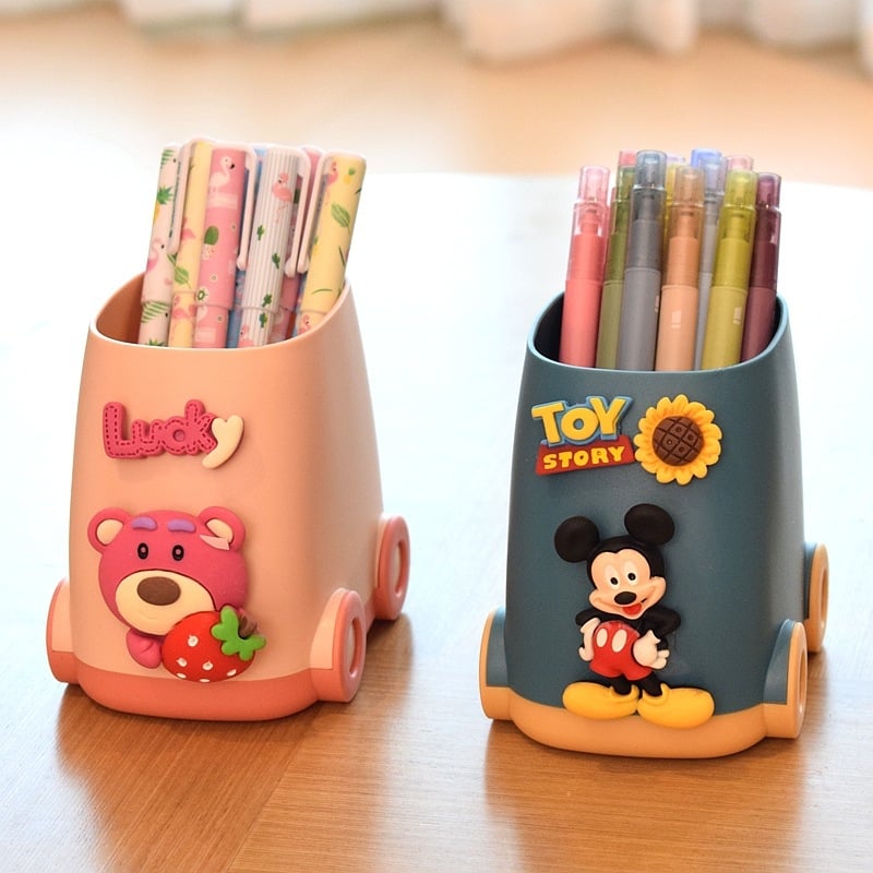 Držač olovaka za djecu — crtani dizajnerski stolni organizator, velika zapremina, PP materijal, uvoz, IP dozvola