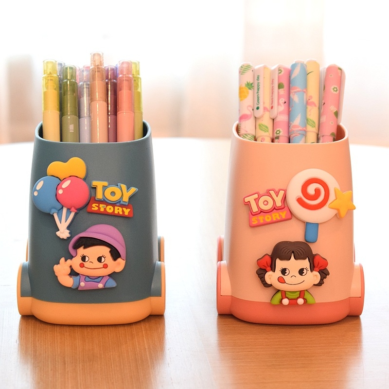 Držač olovaka za djecu — crtani dizajnerski stolni organizator, velika zapremina, PP materijal, uvoz, IP dozvola