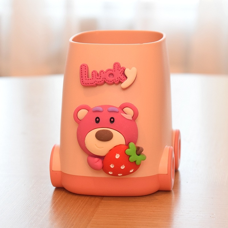 Držač olovaka za djecu — crtani dizajnerski stolni organizator, velika zapremina, PP materijal, uvoz, IP dozvola