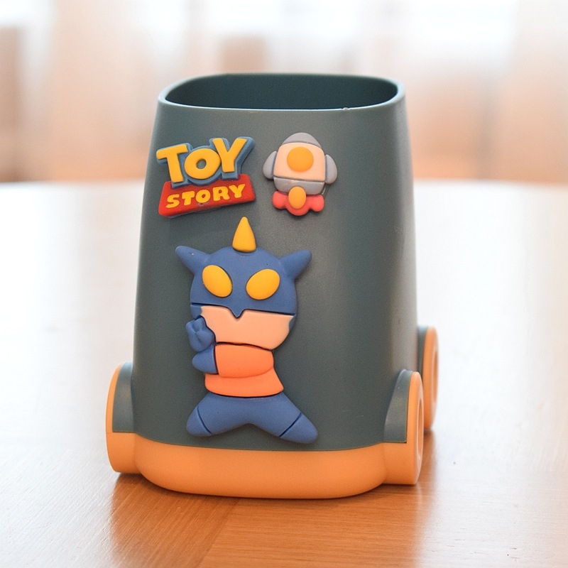 Držač olovaka za djecu — crtani dizajnerski stolni organizator, velika zapremina, PP materijal, uvoz, IP dozvola