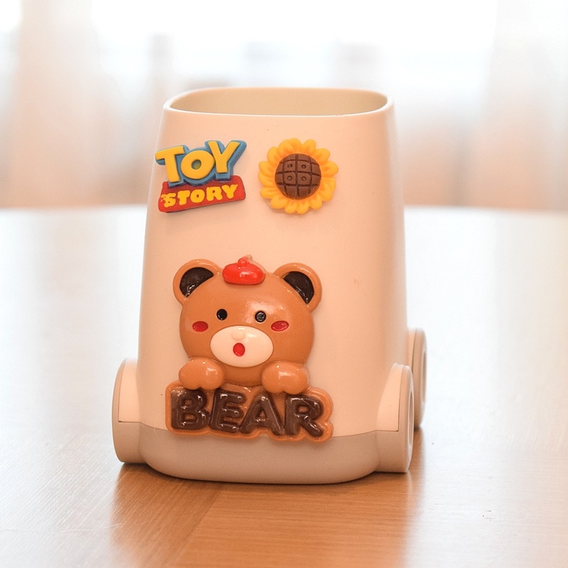 Držač olovaka za djecu — crtani dizajnerski stolni organizator, velika zapremina, PP materijal, uvoz, IP dozvola